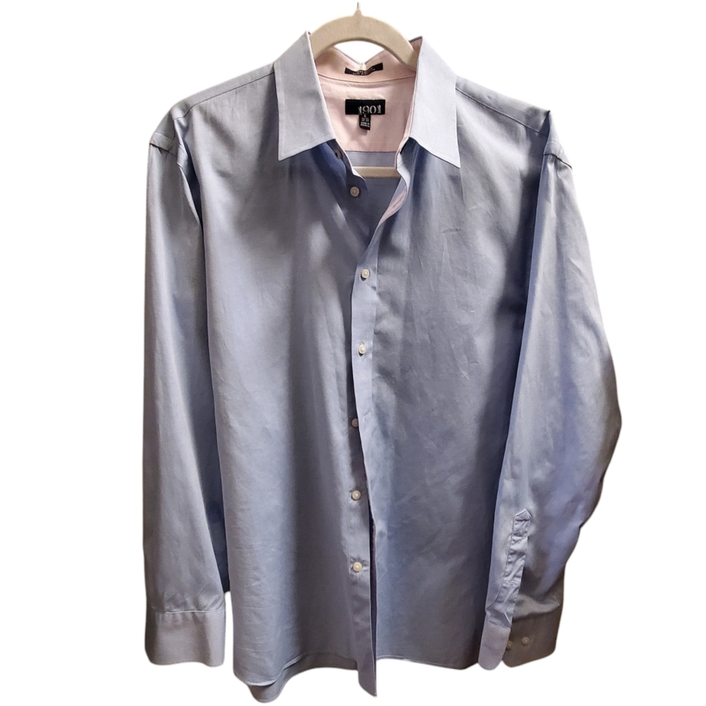 1901 Long Sleeve button Up Dress shirt for Men 16" 32/33 Cotton Event Party